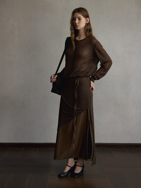Liora Layered Silk Skirt