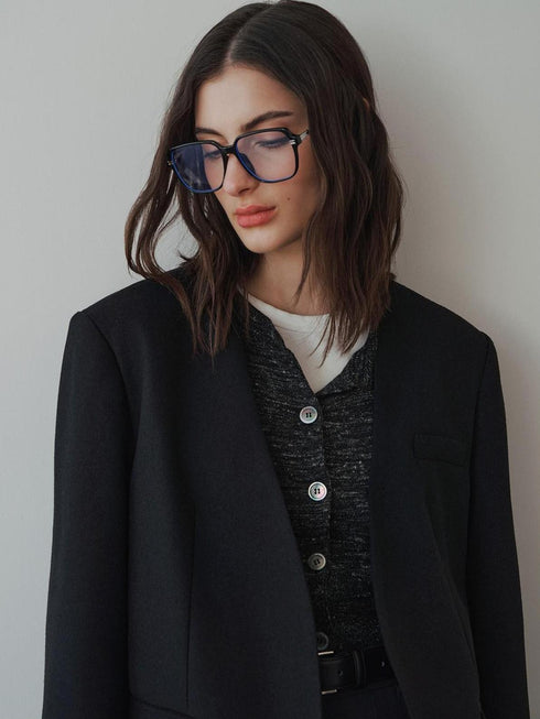 Blazer en laine structurée