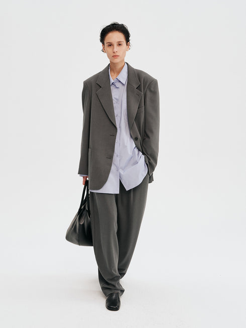 Slate Elegance Blazer