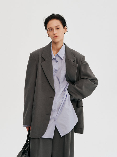 Slate Elegance Blazer