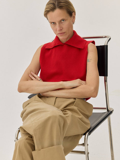 JASONWEI Wool Peak Vest