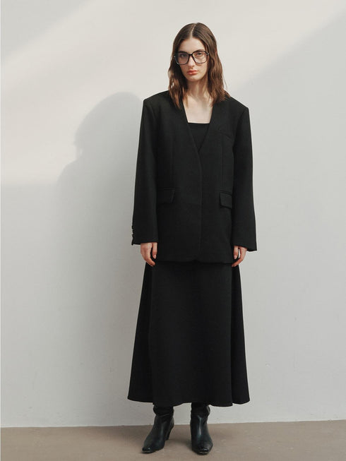 Blazer en laine structurée