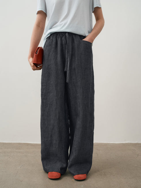 Haze Loom Pantalon En Lin
