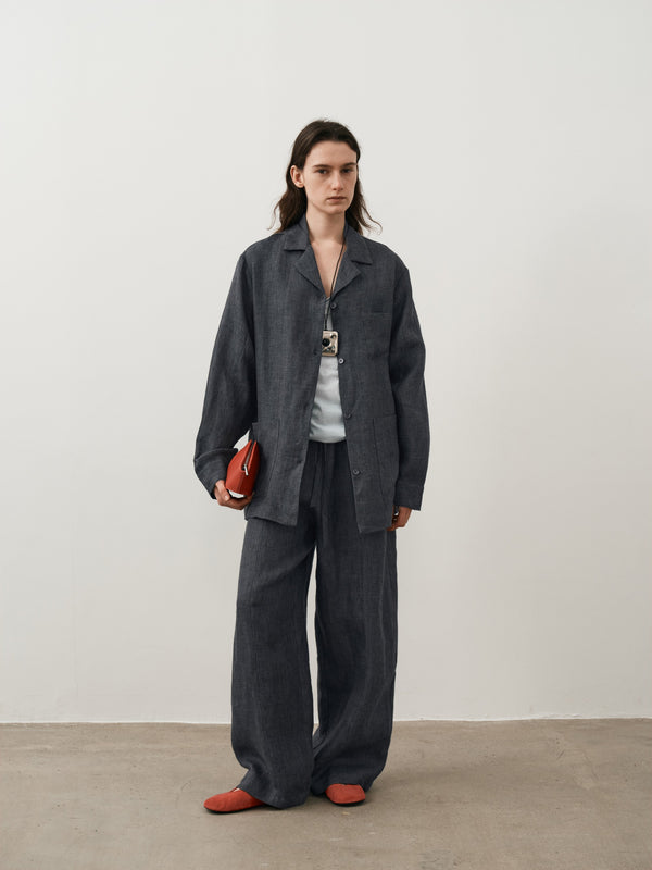 Vapor Veil Blazer En Lin