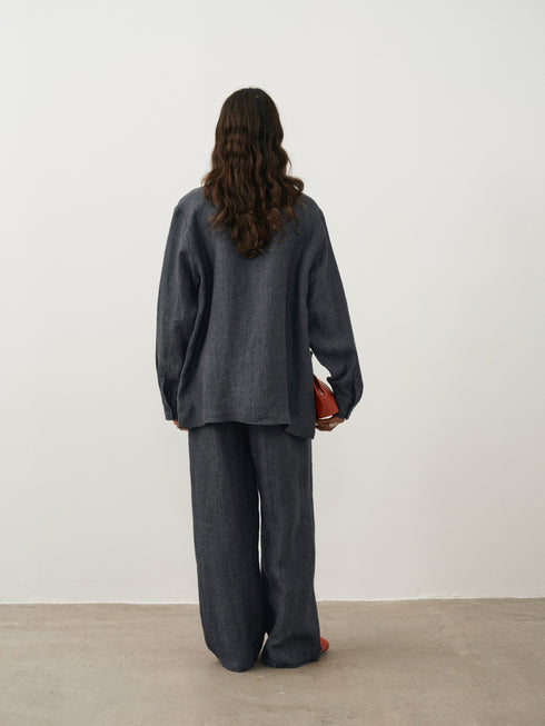 Vapor Veil Linen Blazer