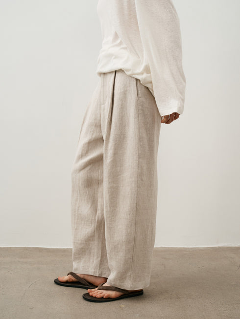 Obscura Pantalon Plissé en Lin