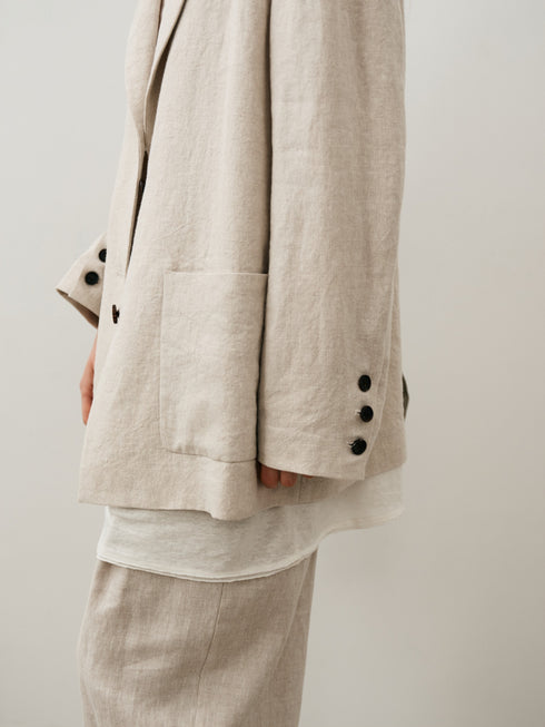 Blazer in lino Nocturne