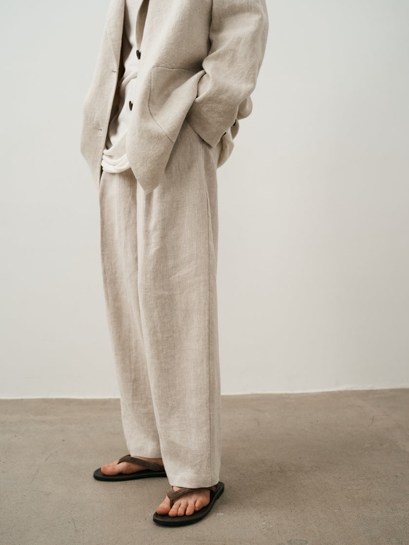 Obscura Pantalon Plissé en Lin