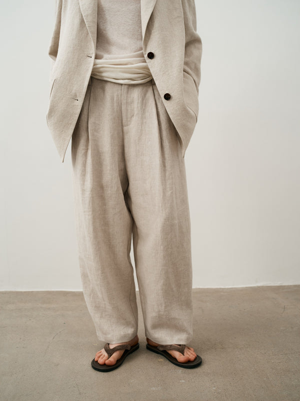 Obscura Pantalon Plissé en Lin