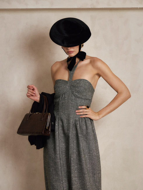 Ysee Halter Wool Dress