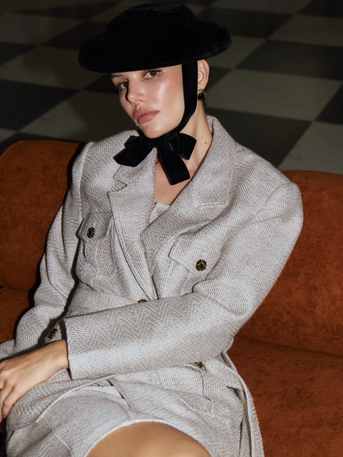 Nera Cropped Wool Blazer
