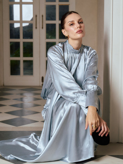 Iria Tie-Neck Blouse