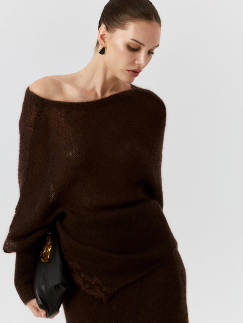 Anouk Mohair V-Neck Sweater