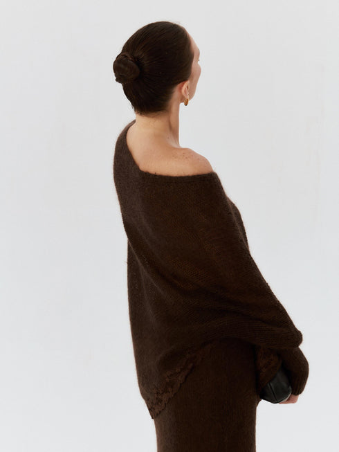 Anouk Mohair V-Neck Sweater