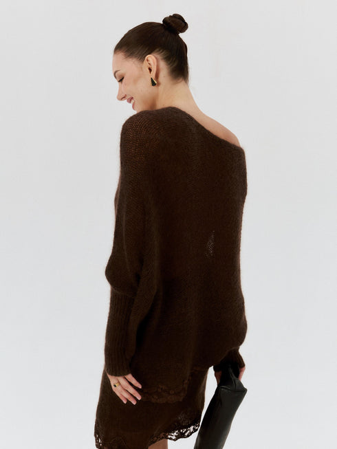Anouk Mohair V-Neck Sweater