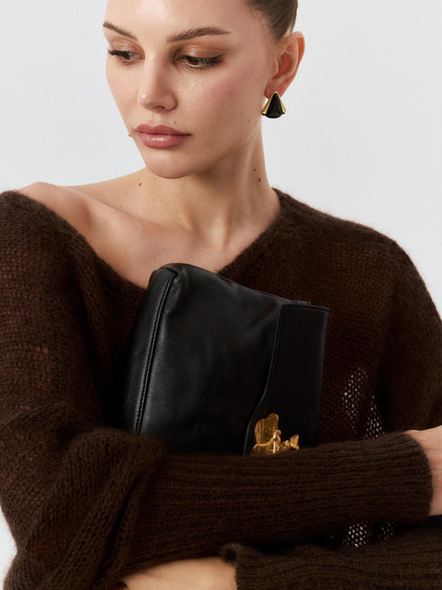 Anouk Mohair V-Neck Sweater