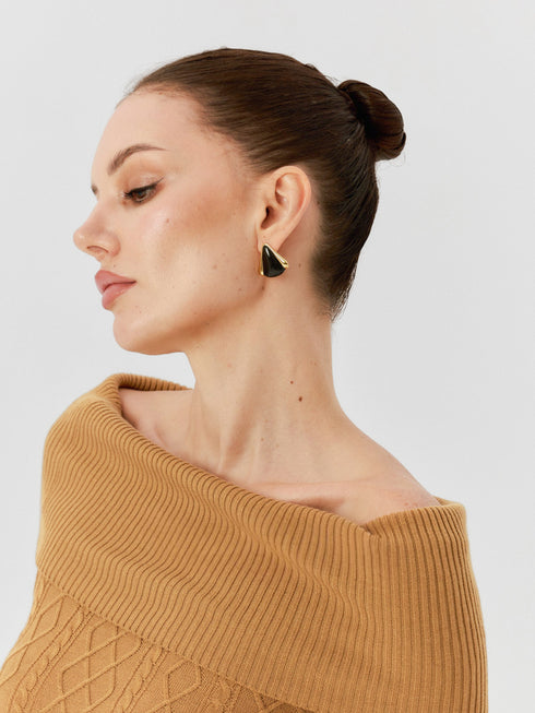 Mina Off-Shoulder Wool Top
