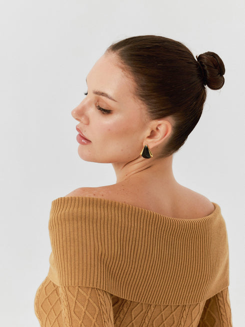 Mina Off-Shoulder Wool Top