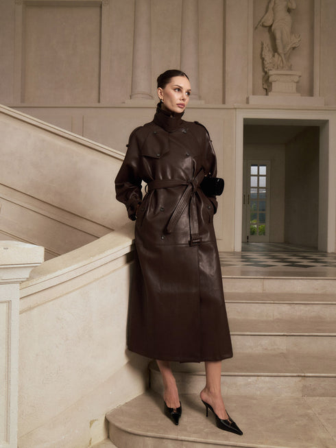 Sabine Belted Trench Coat