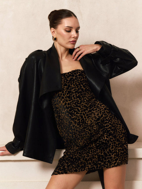 Zora Leopard Slip Dress