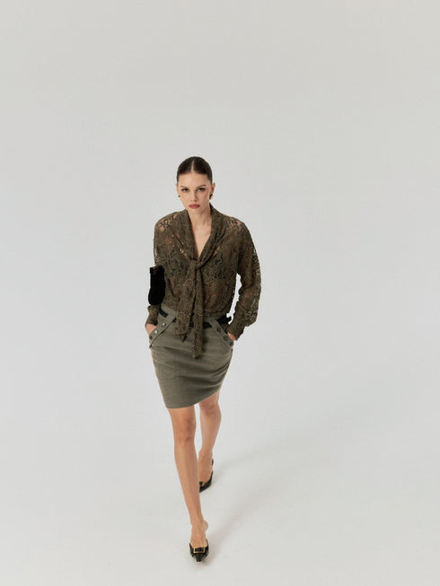 Tess Panelled Mini Skirt