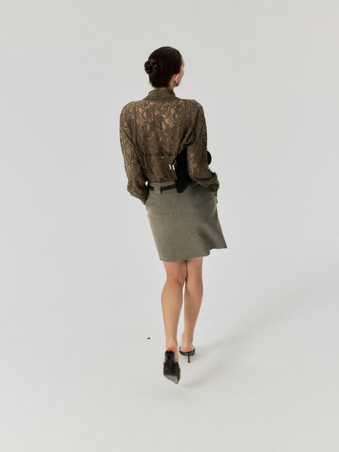 Nadia Sheer Lace Shirt