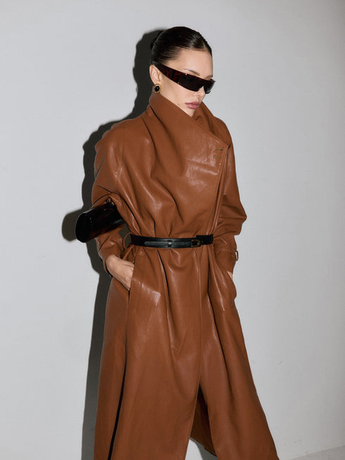 Mara Belted Longline Coat
