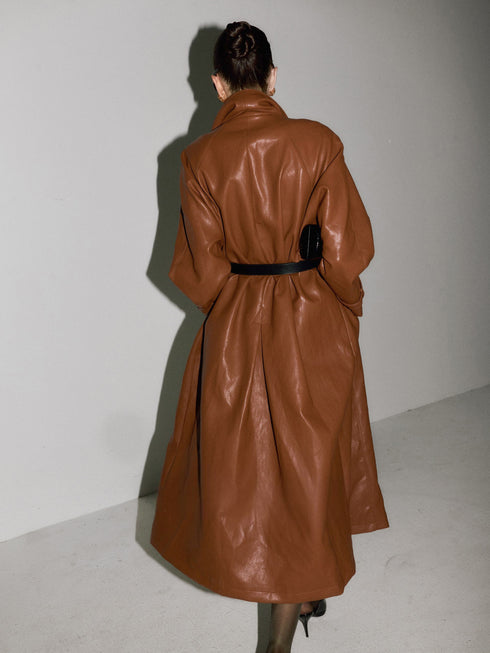 Mara Belted Longline Coat