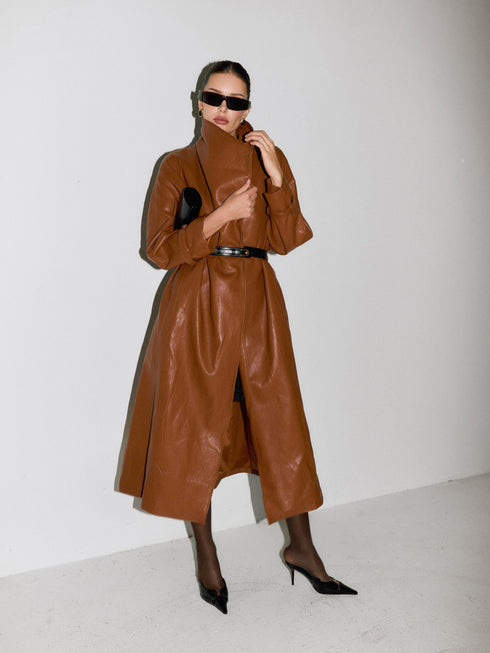 Mara Belted Longline Coat