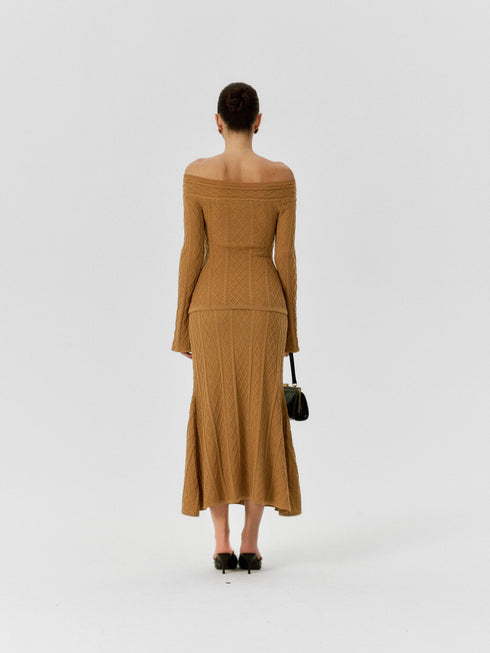 Romi Flared Wool Skirt