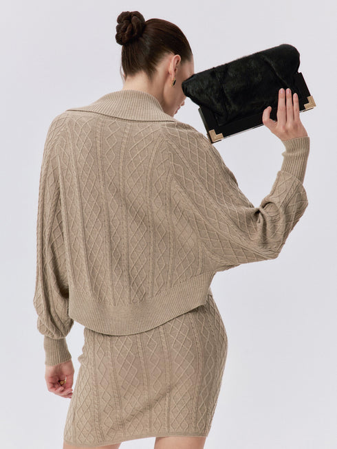 Asta Ribbed Wool Skirt