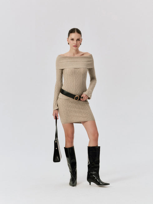Asta Ribbed Wool Skirt