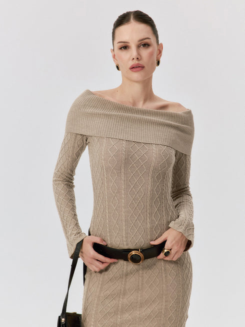 Mina Off-Shoulder Wool Top