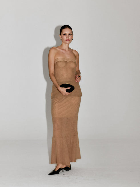 Nola Lace-Trim Mohair Bandeau