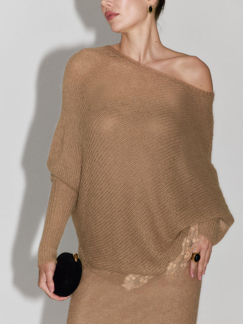 Anouk Mohair V-Neck Sweater