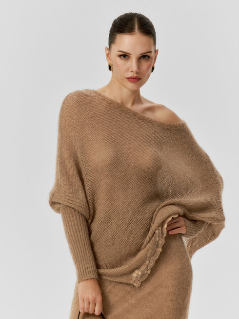 Anouk Mohair V-Neck Sweater