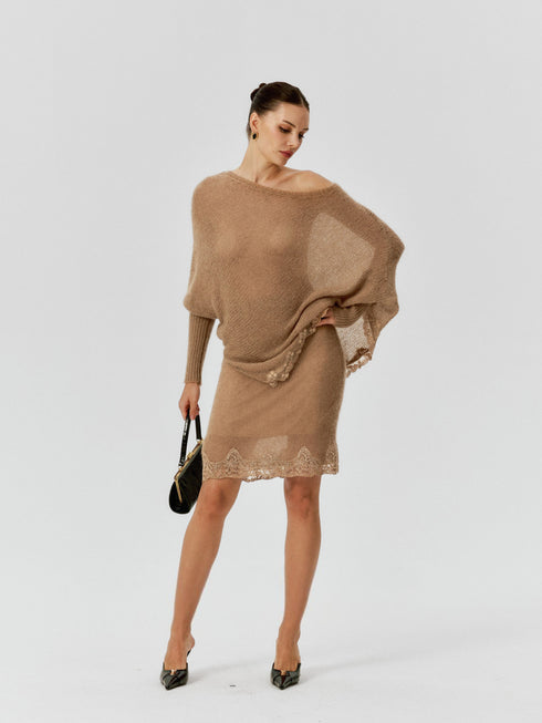 Anouk Mohair V-Neck Sweater