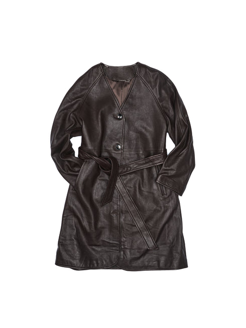 Ayla Leather Coat