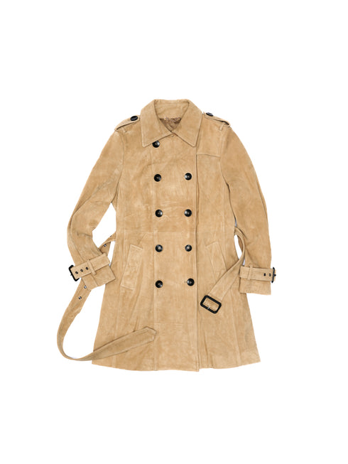 Sanna Suede Trench Coat
