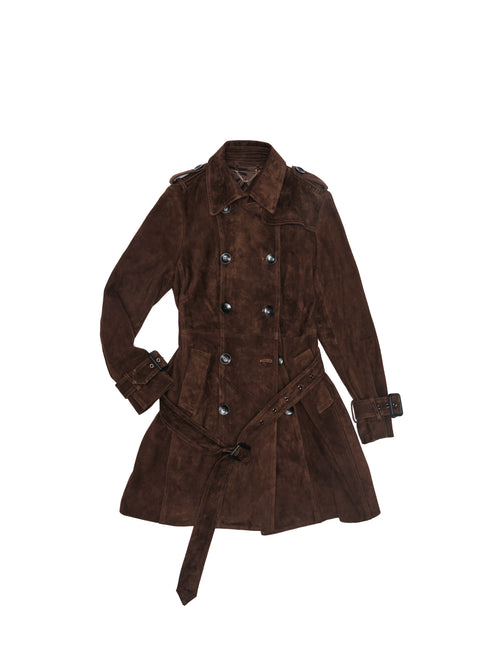Sanna Suede Trench Coat