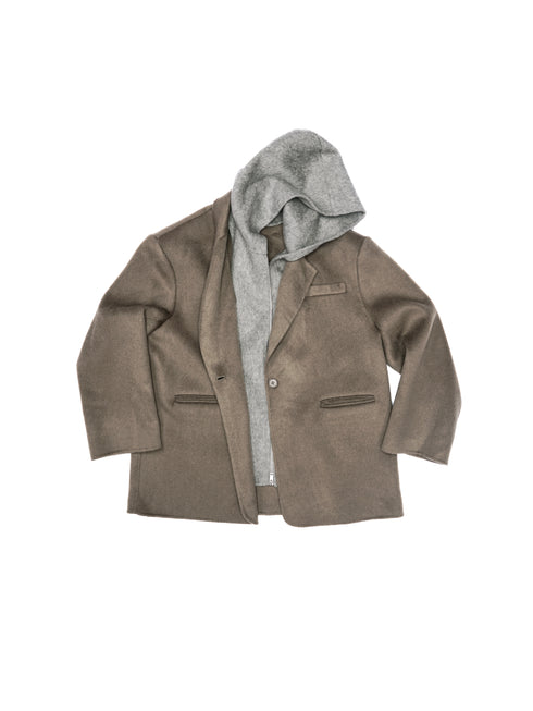 Neris Layered Wool Blazer
