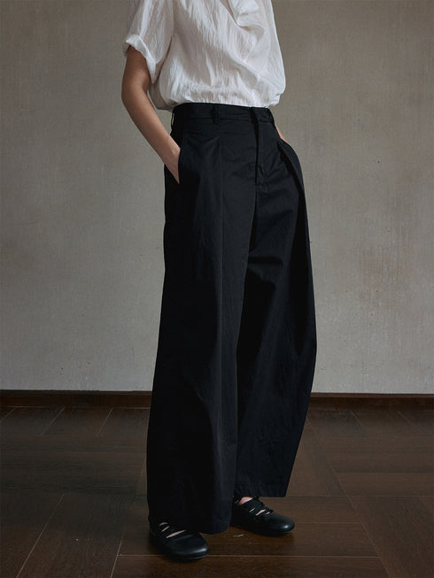 Lumen Pleated Wide-Leg