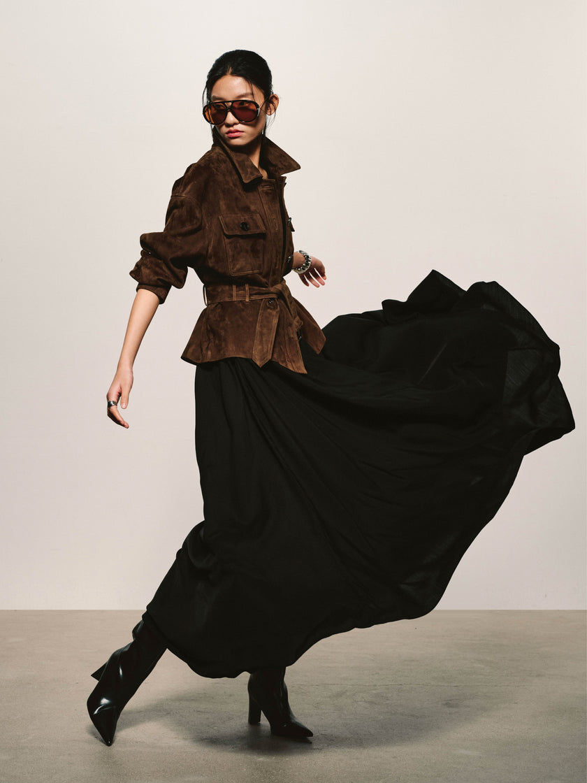 Suede Utility Field Jacket