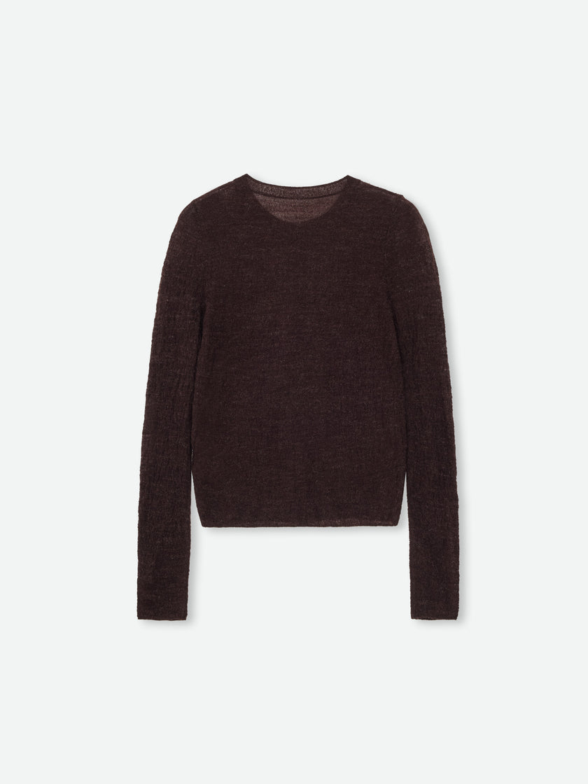 Cárdigan vaporoso transparente