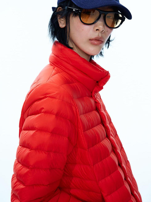 Aeris Stand-Collar Down Puffer Jacket