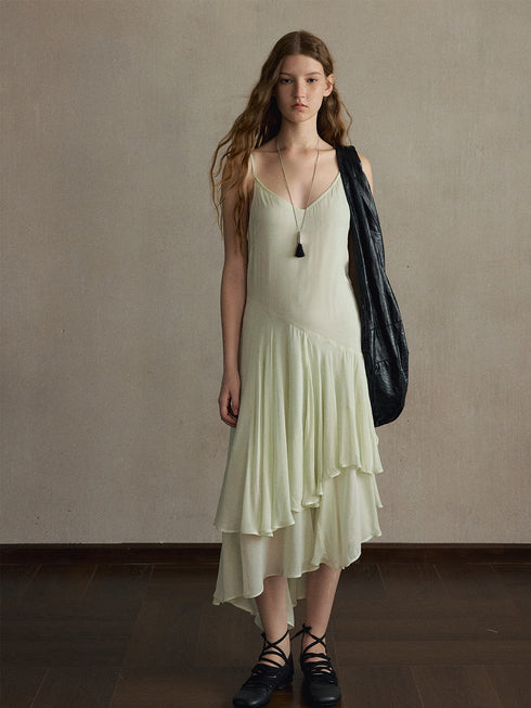 Eira Ruffled Midi Dress
