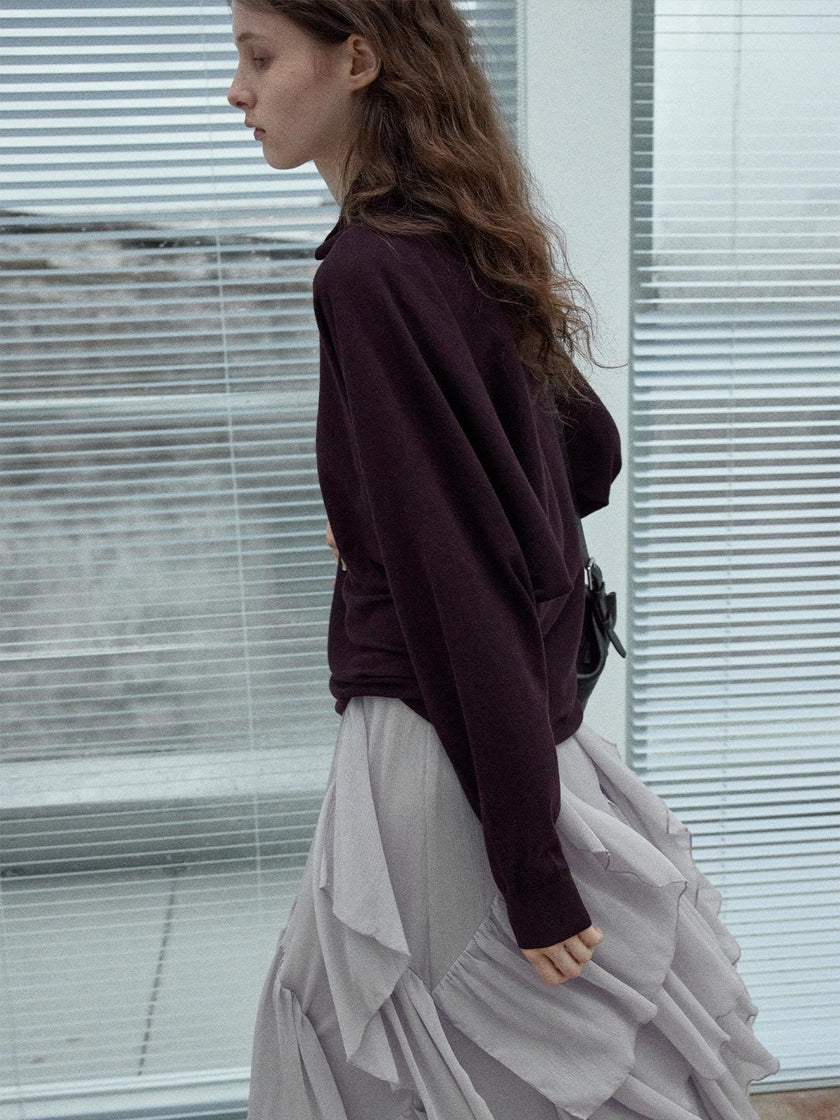 Zenya Wool Bat Pullover