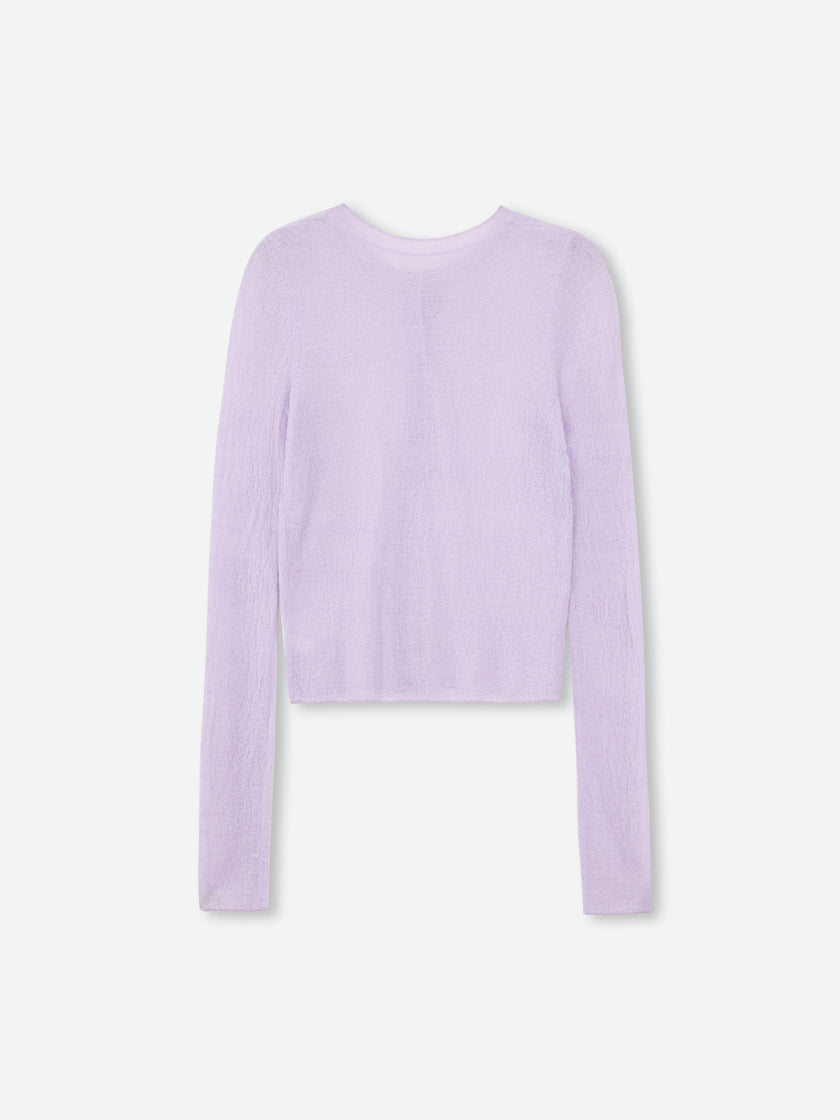 Cárdigan vaporoso transparente