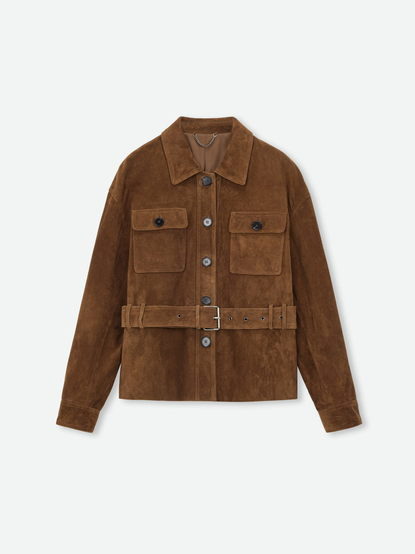 Suede Utility Field Jacket