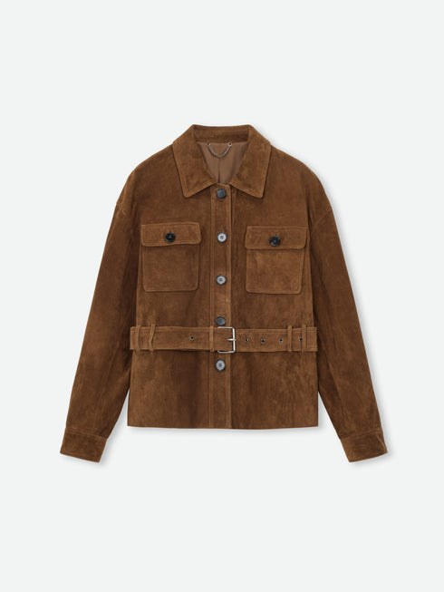 Suede Utility Field Jacket